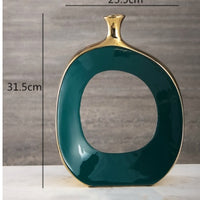 Light Luxury Home Study Decoration Vase Flower Arrangement Dried Flowers