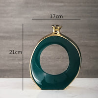 Light Luxury Home Study Decoration Vase Flower Arrangement Dried Flowers